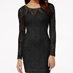 NWT Black Lace Bodycon Dress